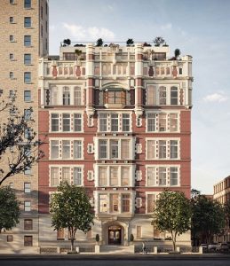 exterior of 555 West End Ave
