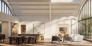 interior concept of 555 West End Ave featuring flooring by Direct Flooring